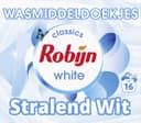 Robijn Classics Stralend Wit wasmiddeldoekjes - 16 wasbeurten