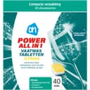 AH Power alles-in-één citroen - 40 vaatwastabletten