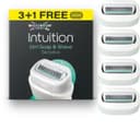 Wilkinson Sword Intuition 2in1 Soap and Shave Sensitive Skin-scheermesjes voor vrouwen met een gevoelige huid, 3 + 1 gratis navulmesjes